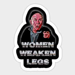 Women Weaken Legs Sticker